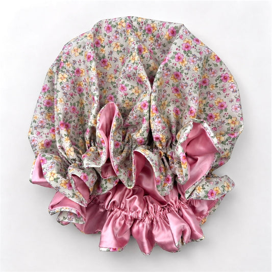 Cotton Candy Bonnet 100% Silk Lining