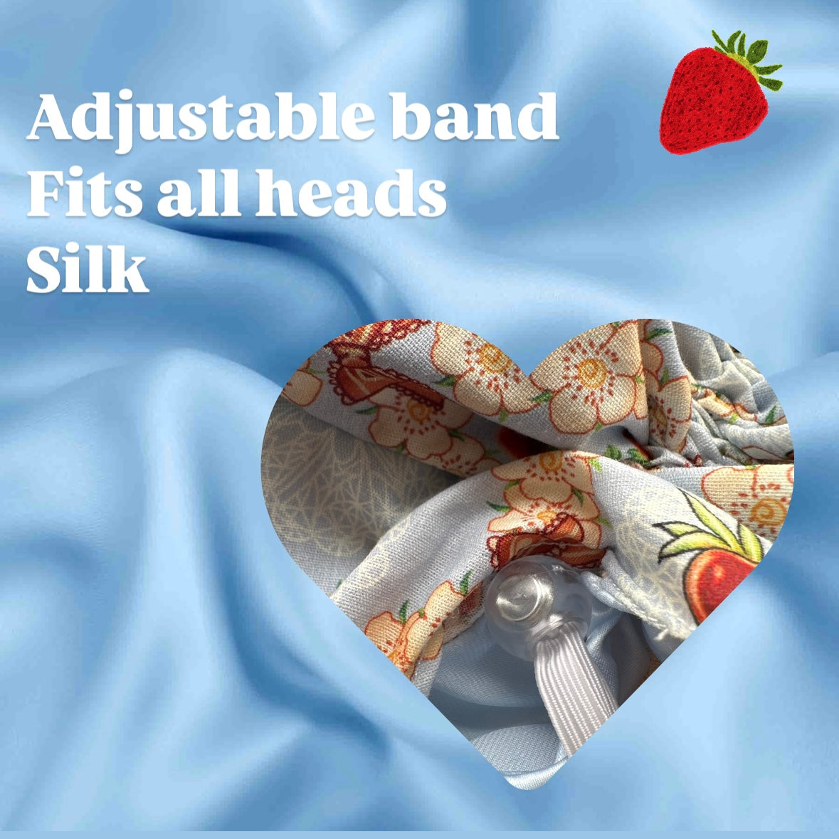 Blue Willow Bonnet 100% Silk Lining