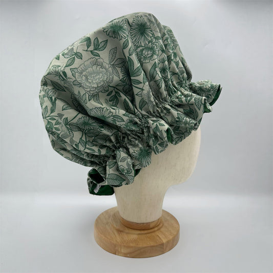Green Bee Bonnet 100% Silk Lining