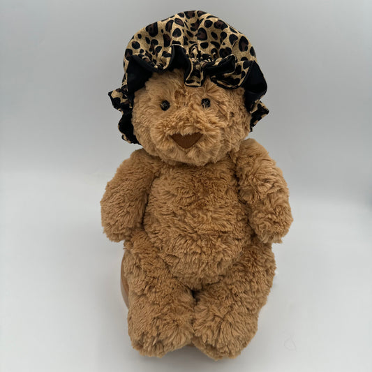Leopard Glamour Mini Bonnet