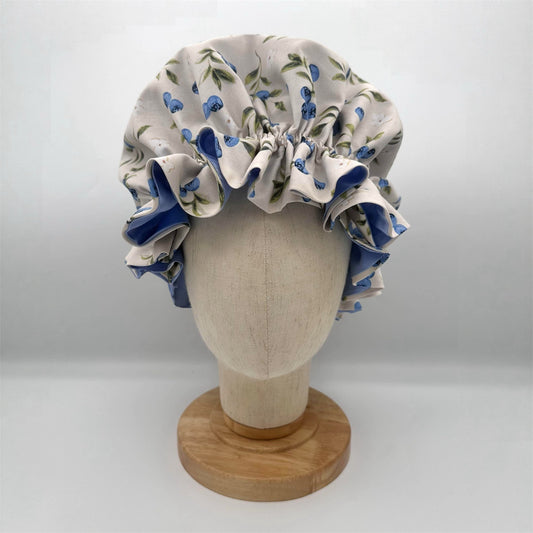 Blueberry Buttercake Bonnet 100% Silk Lining