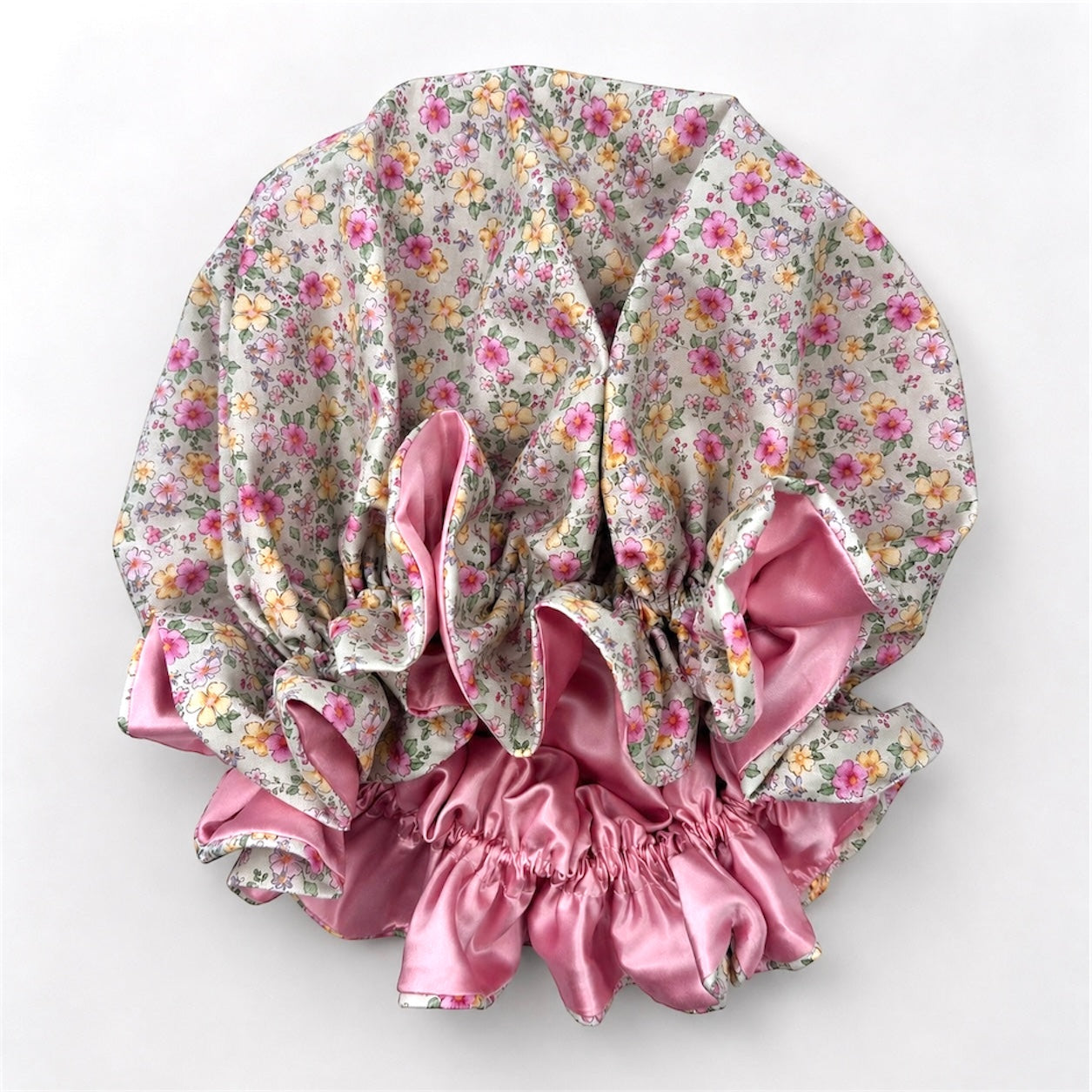 Cotton Candy Bonnet 100% Silk Lining
