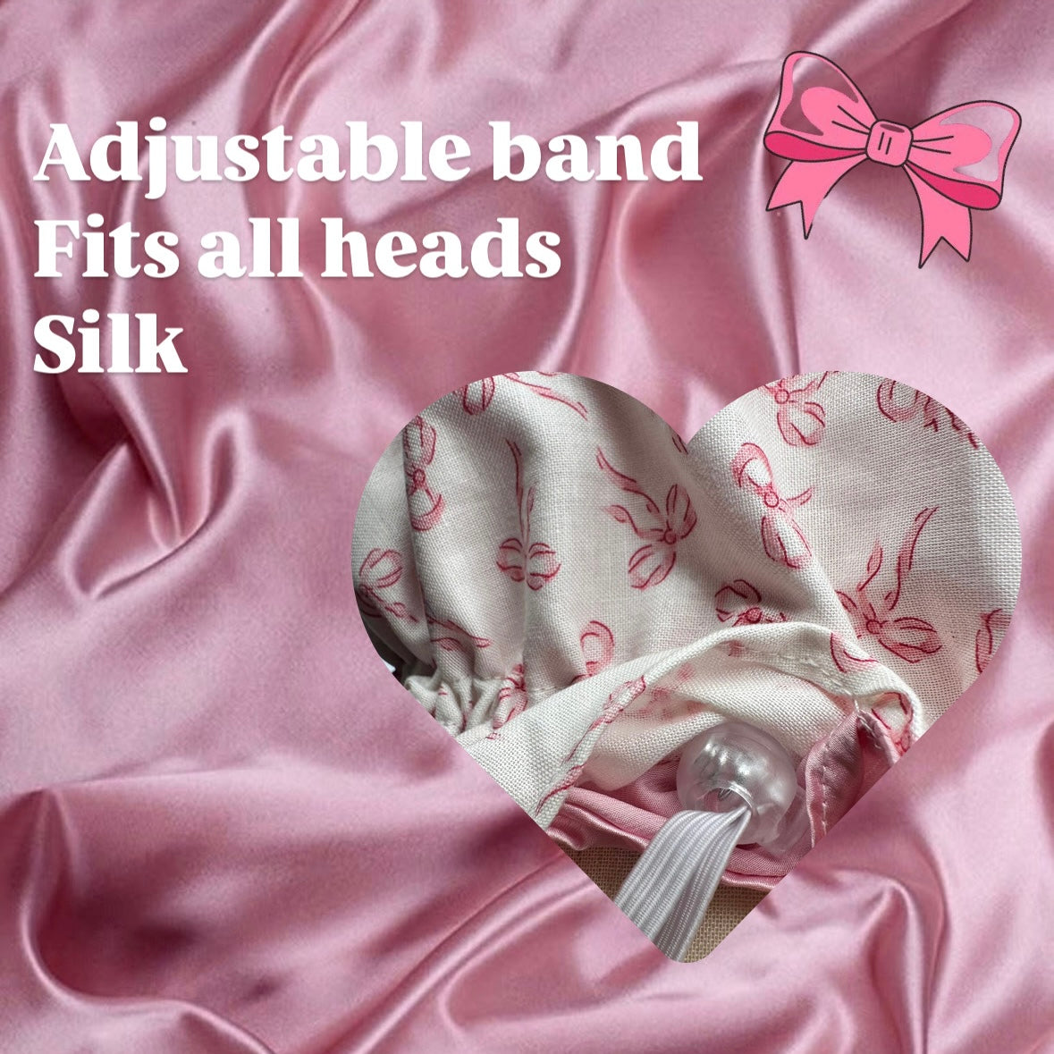 Pink Blush Bonnet 100% Silk Lining