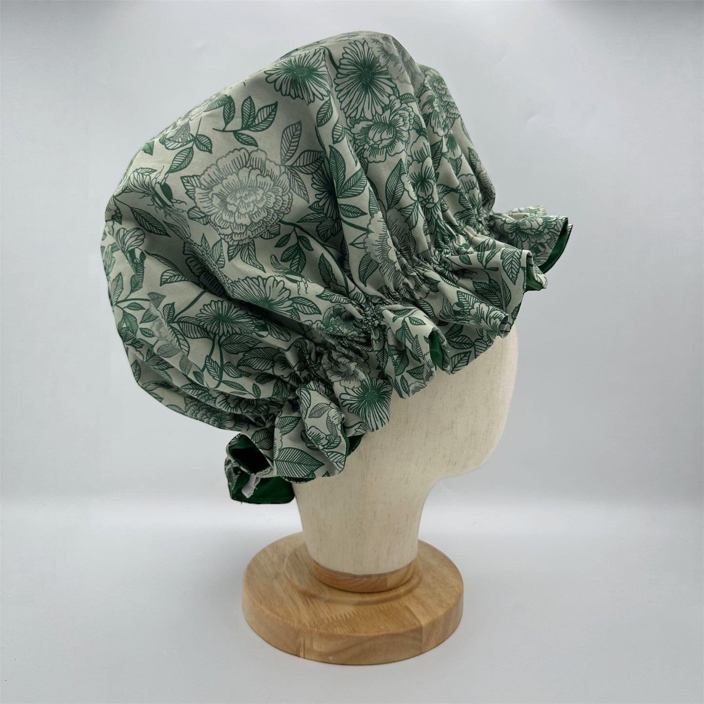 Green Bee Bonnet 100% Silk Lining