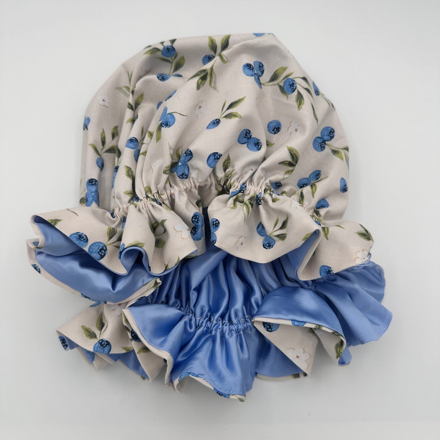 Blueberry Buttercake Bonnet 100% Silk Lining