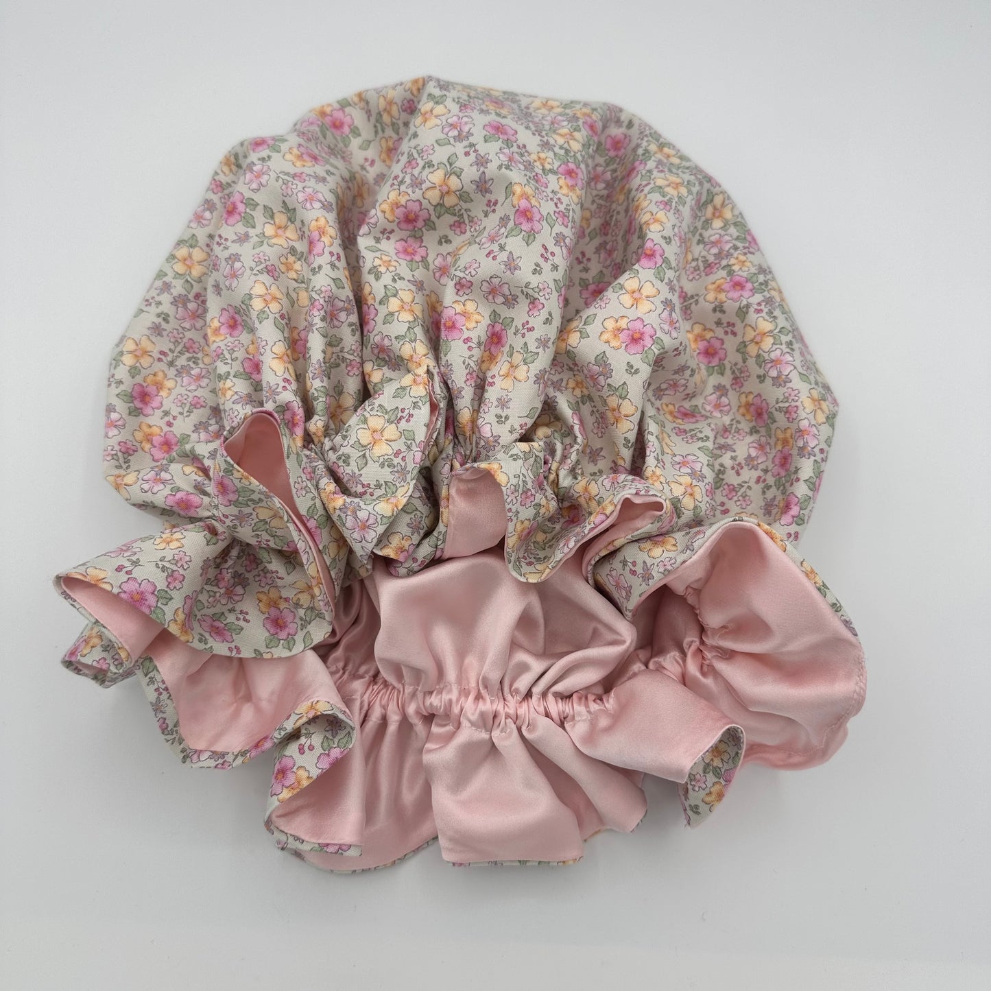 Cotton Candy Bonnet 100% Silk Lining
